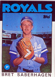 1986 Topps Baseball Cards      487     Bret Saberhagen